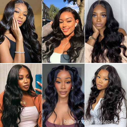 13x4 Body Wave Lace Front Wigs Human Hair Wigs for Black Women Body Human Hair Lace Frontal Wigs Pre Plucked With Baby Hair Blac
